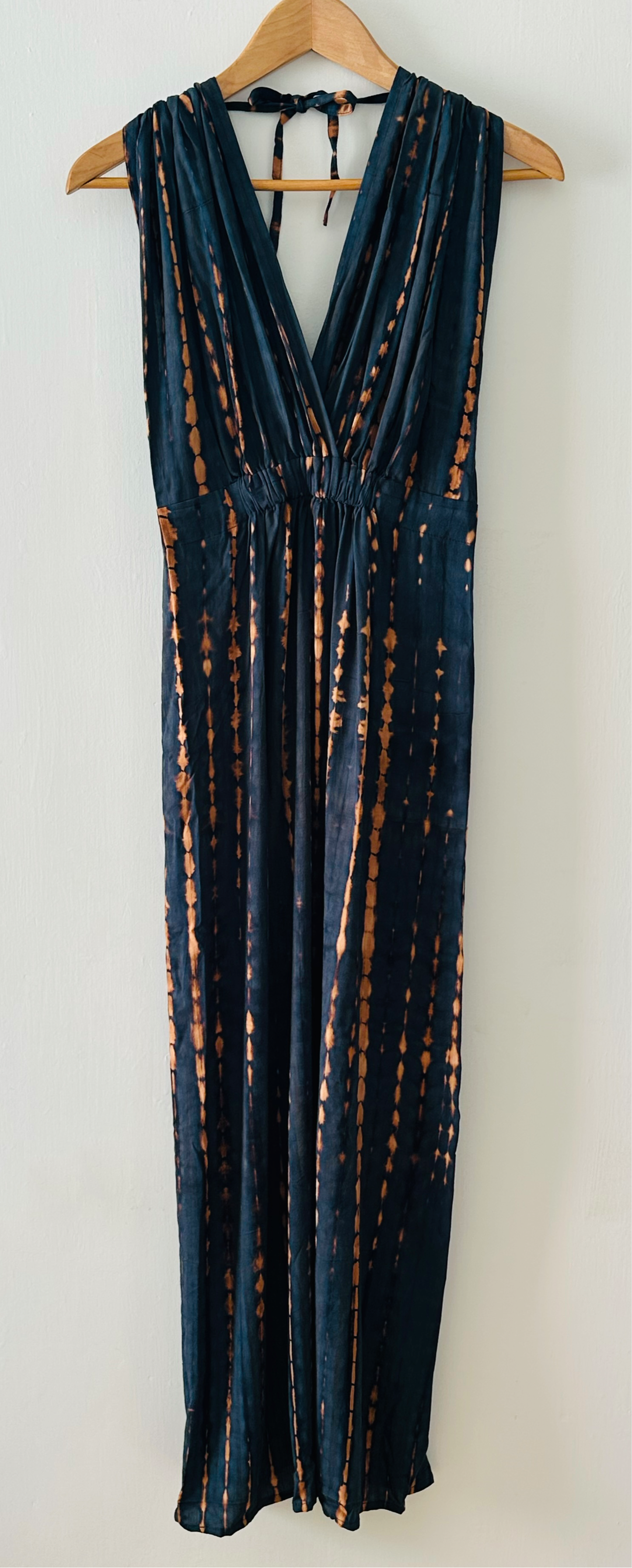 Clara Maxi Slip Dress in Deep Sea Blue