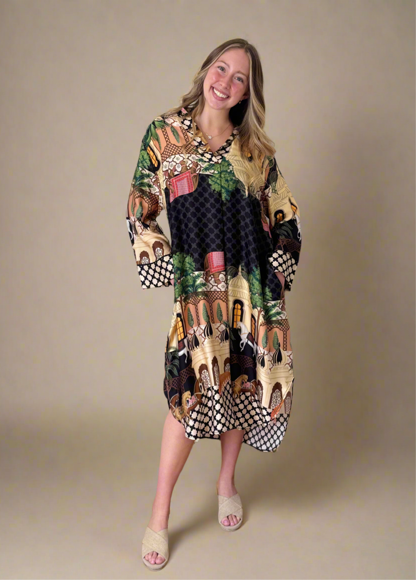 Indian Palace Midi Dress