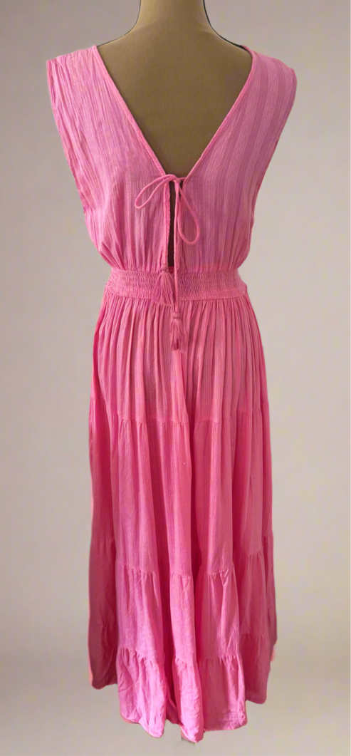 Rosa Sleeveless V-Neck Maxi