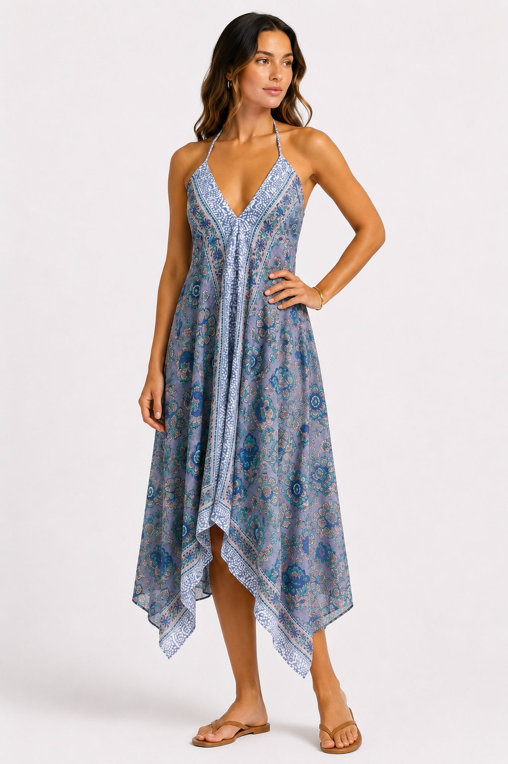 Twilight Moonflower Halter Dress