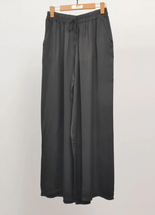 Fluid Silk Palazzo Pants