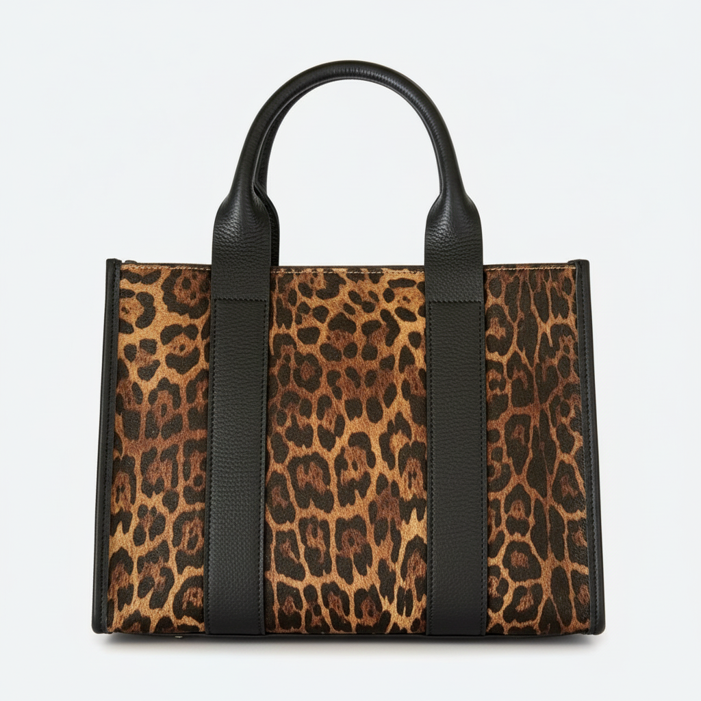 Luxe Leopard Tote (Bronze)