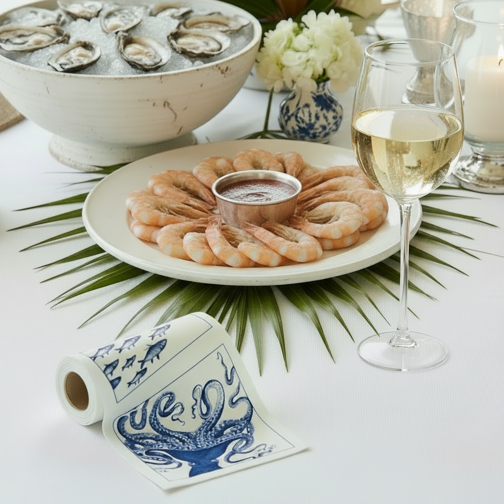 Coastal Cocktail Napkin Roll