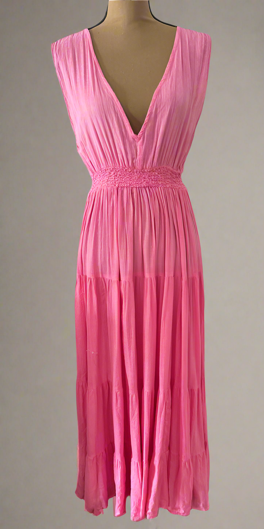 Rosa Sleeveless V-Neck Maxi
