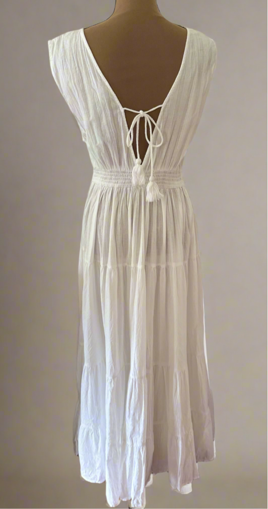 Bianca Sleeveless V-Neck Maxi