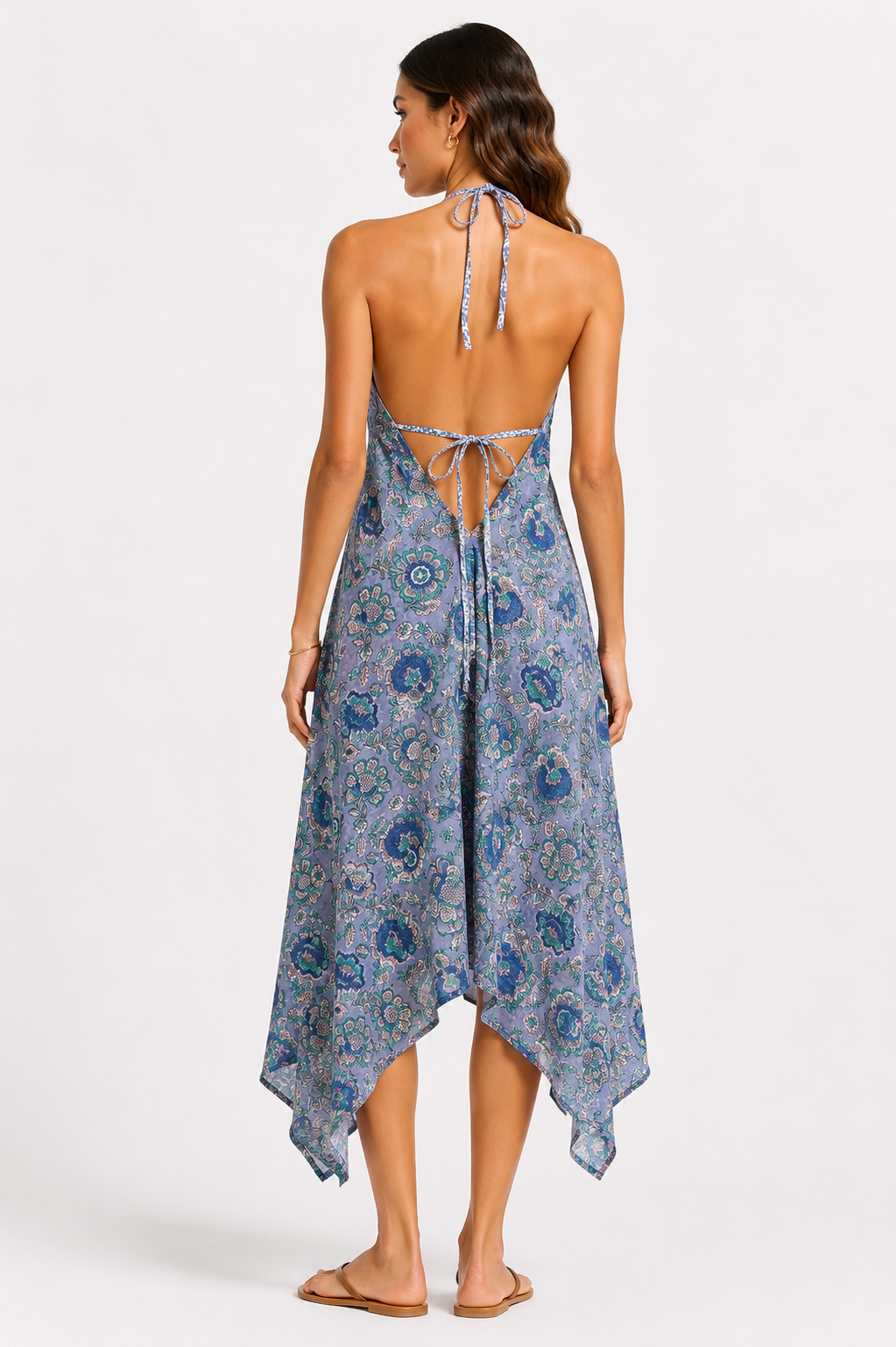 Twilight Moonflower Halter Dress