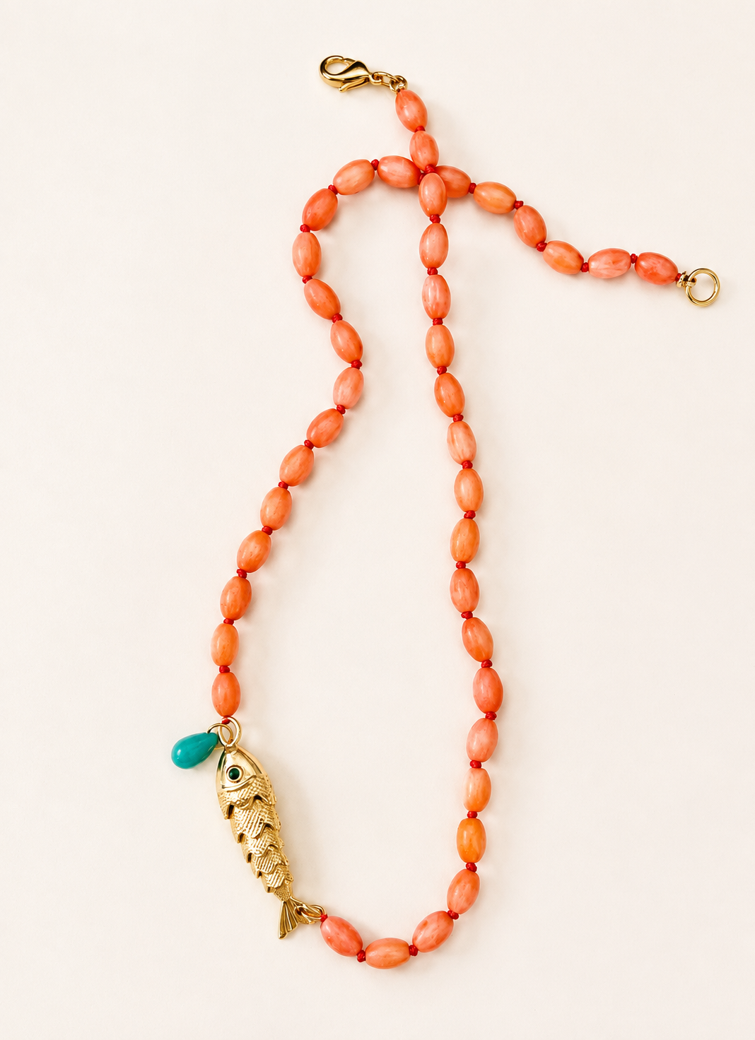 Bamboo Coral Necklace