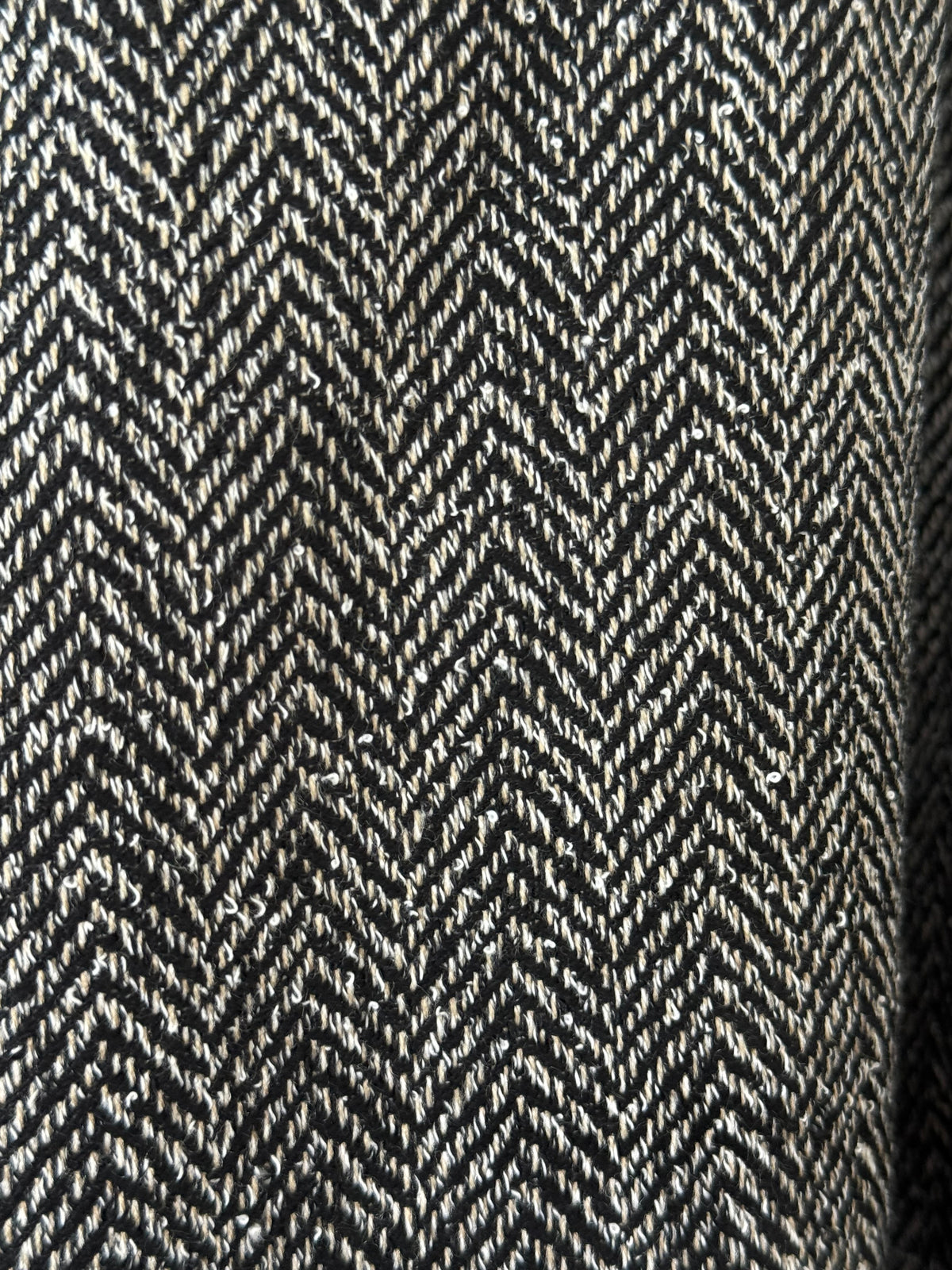 Herringbone Palazzo Pants - Charcoal