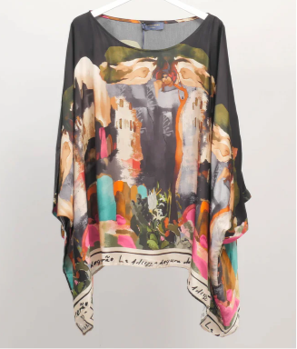 Artistic Print Fluid Tunic