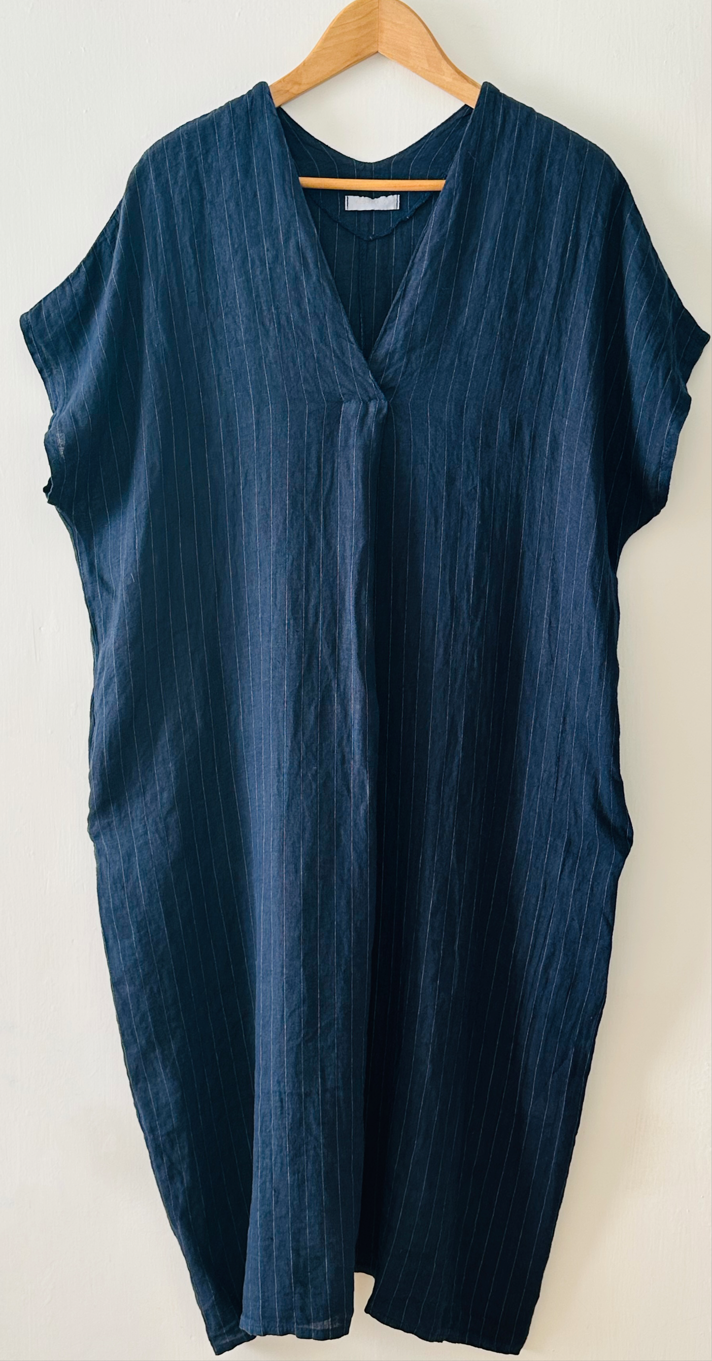 Linen Pinstripe Kaftan