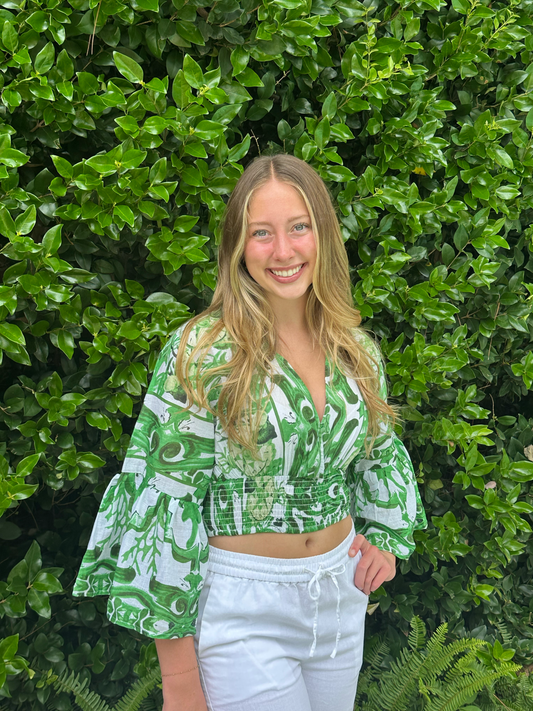 Verde Navigator Cropped Top
