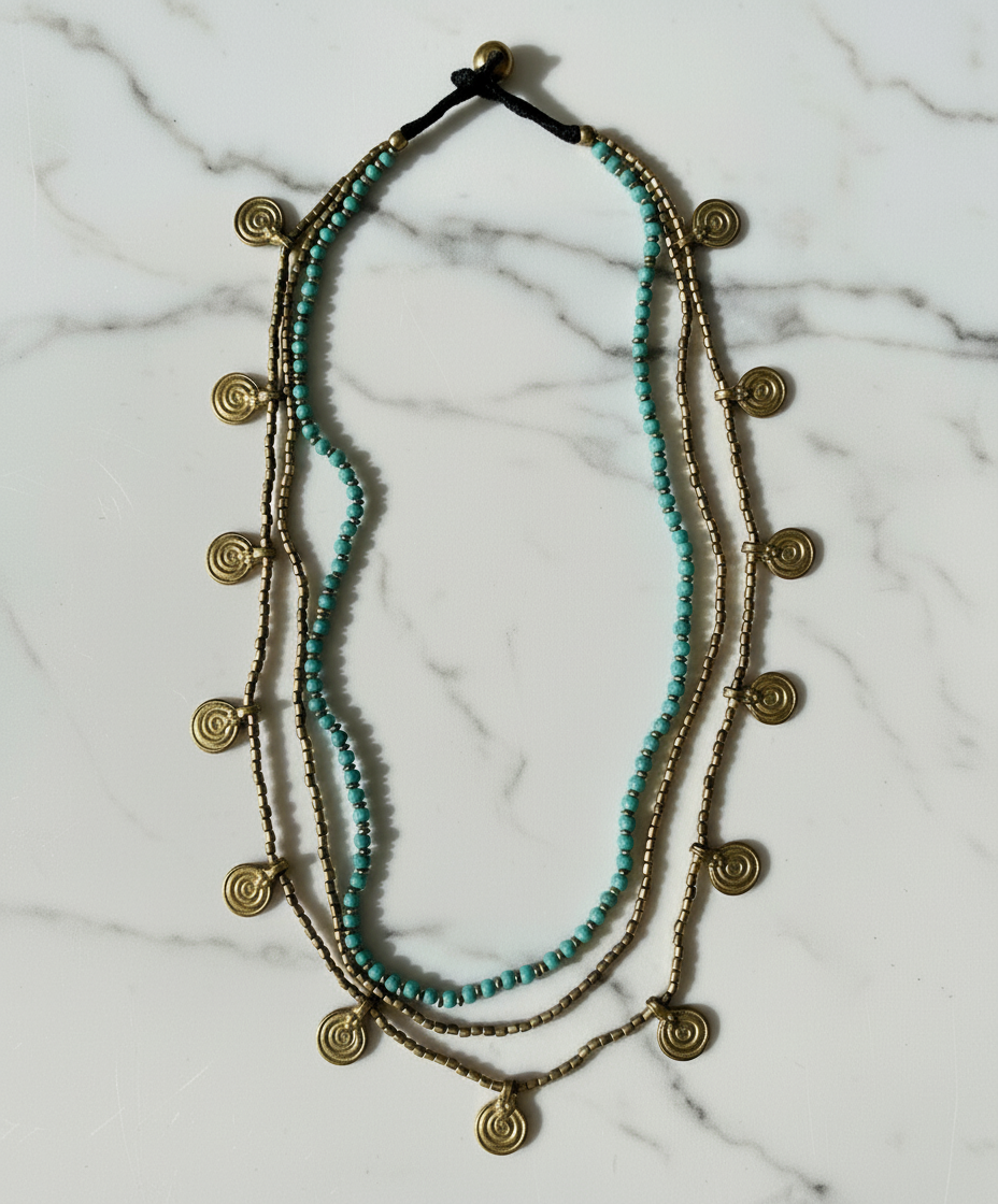 Layered Medallion Necklace (3 Colors)