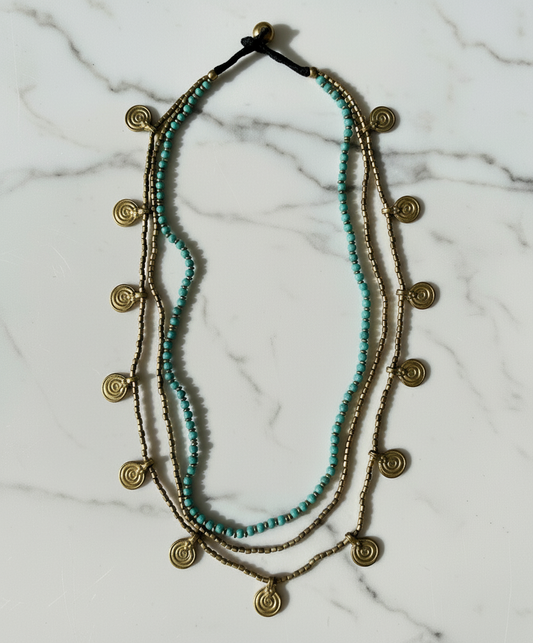 Layered Medallion Necklace (3 Colors)