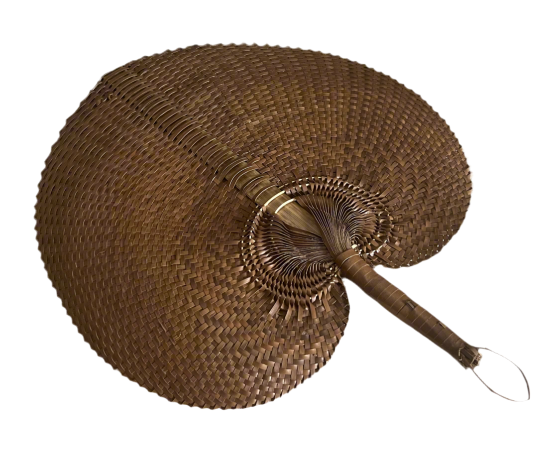 Kai Straw Handwoven Fan