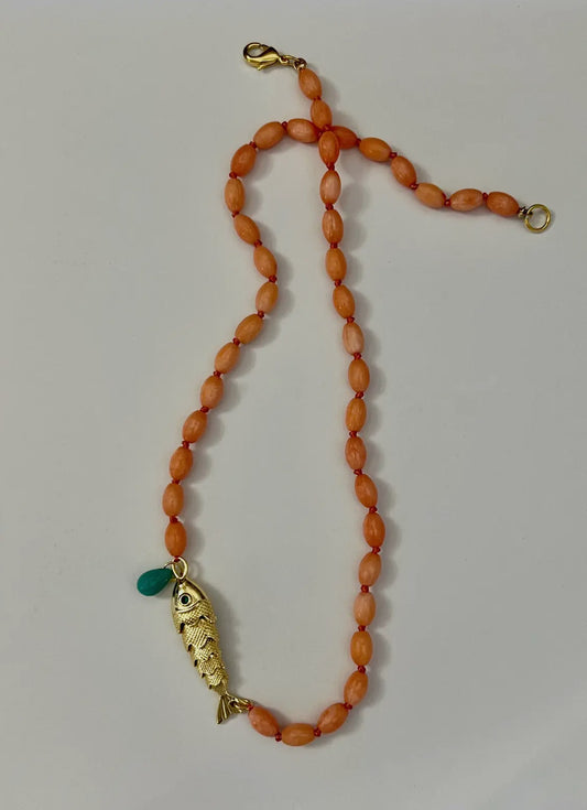 Bamboo Coral Necklace