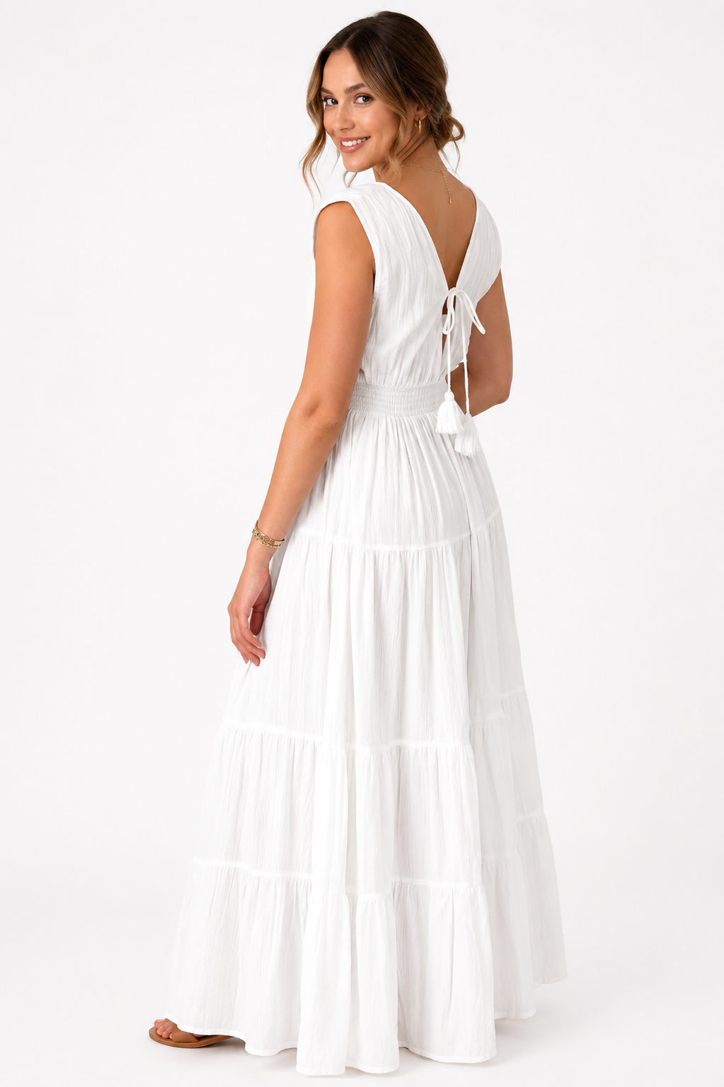 Bianca Sleeveless V-Neck Maxi