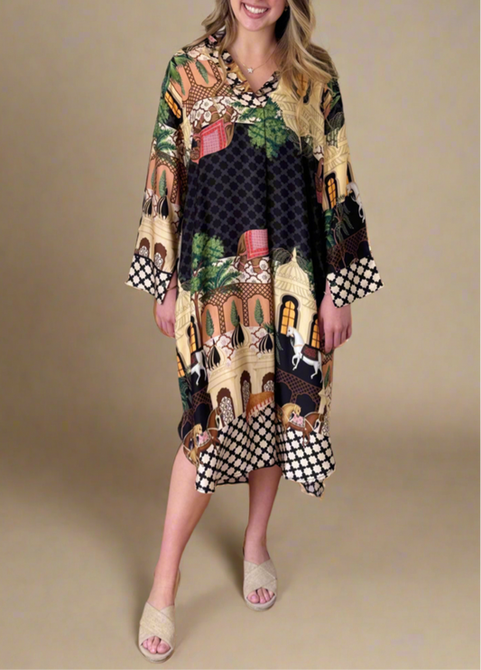 Indian Palace Midi Dress