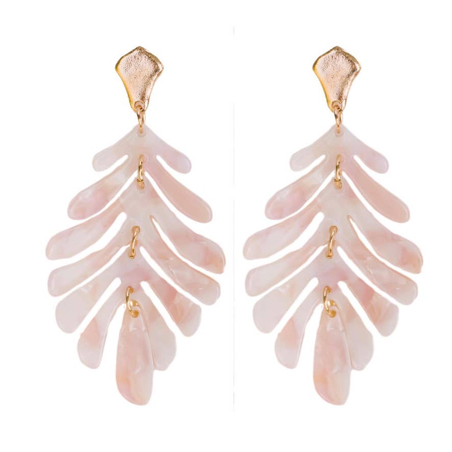 Petite Palm Drop Earrings (4 colors)