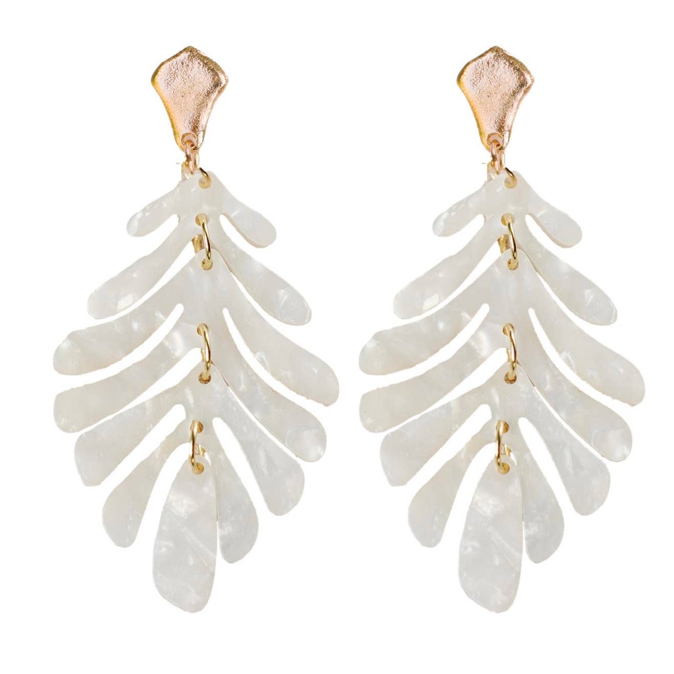 Petite Palm Drop Earrings (4 colors)