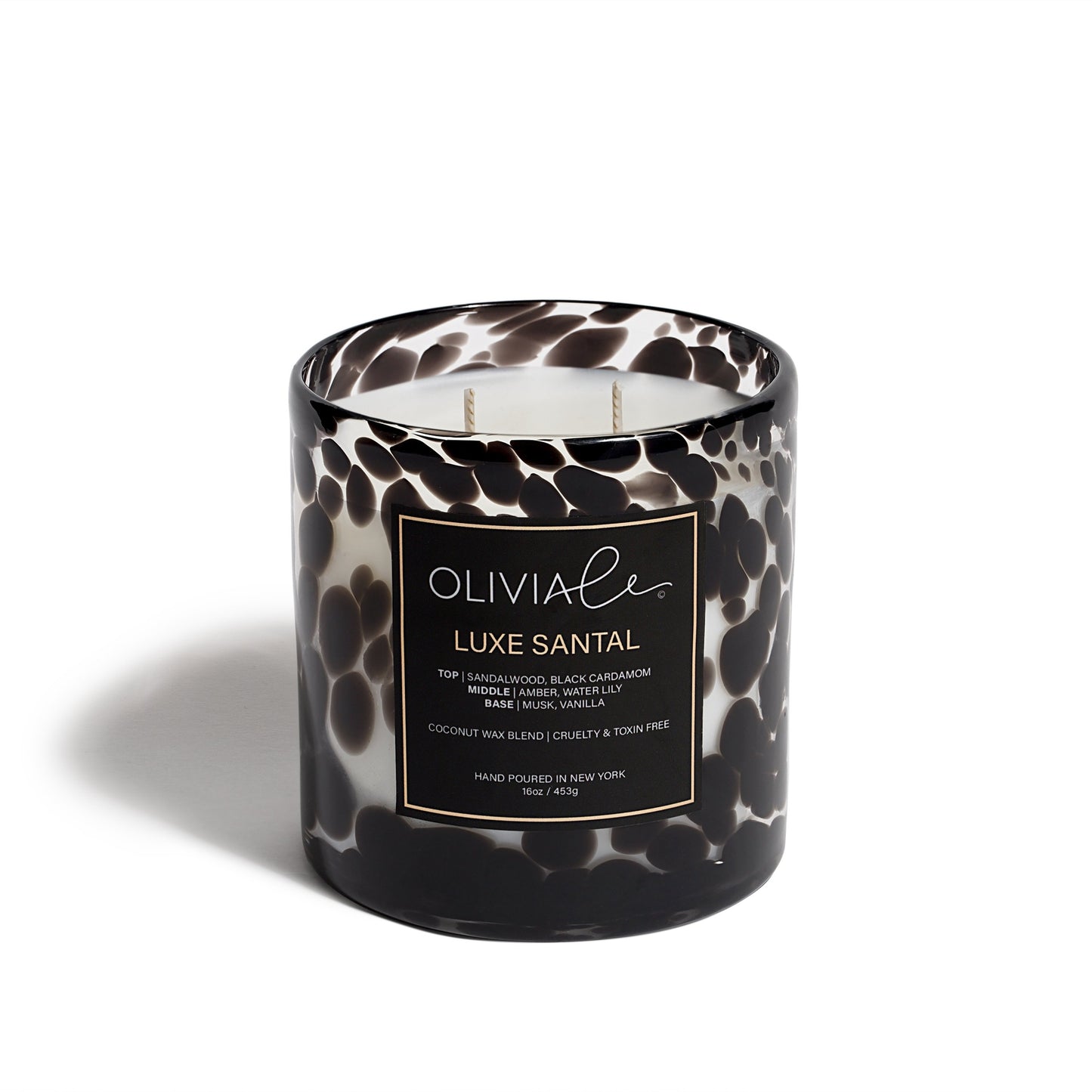 Luxe Santal Leopard Candle