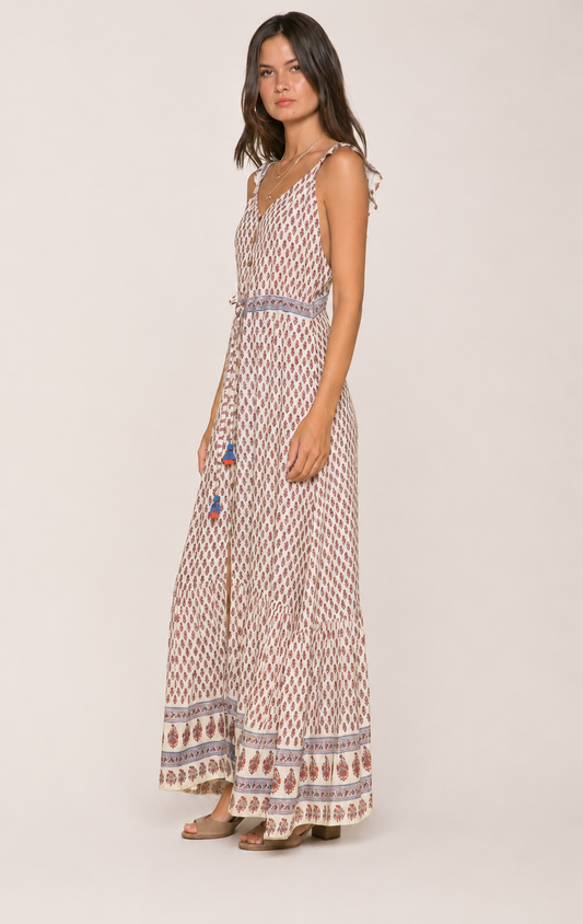 Avah Ruffle Strap Maxi